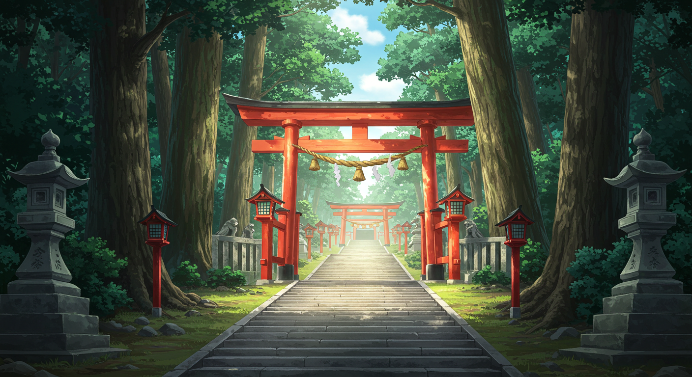 神社の参道（イメージ）